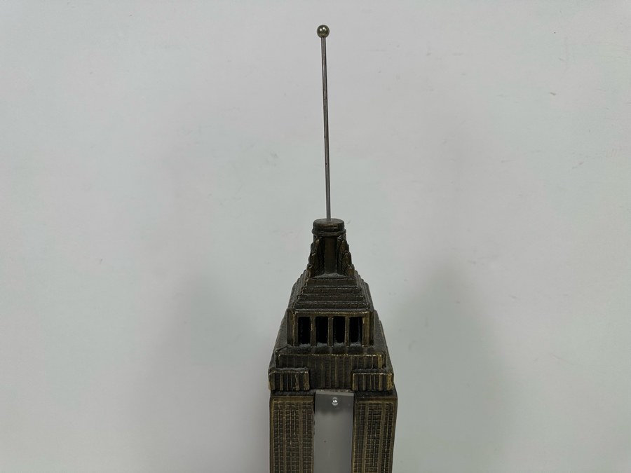 Vintage Metal Empire State Building Sculptural Light By Sarsaparilla Deco Designs 7W X 19H [Photo 7]