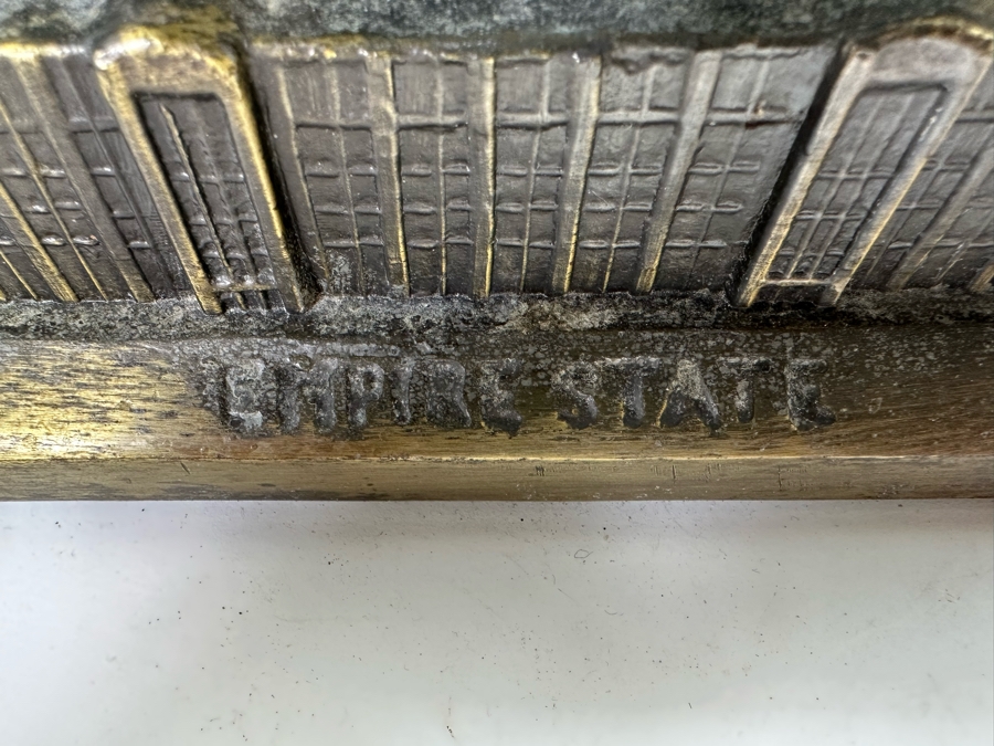 Vintage Metal Empire State Building Sculptural Light By Sarsaparilla Deco Designs 7W X 19H [Photo 5]