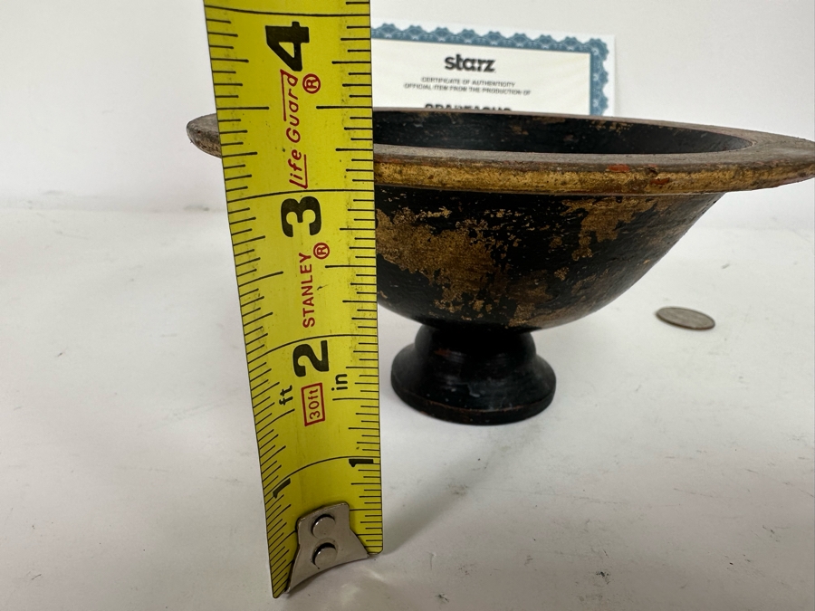 Movie Prop From Spartacus Plinth Bowl 6.5W X 3.25H [Photo 11]