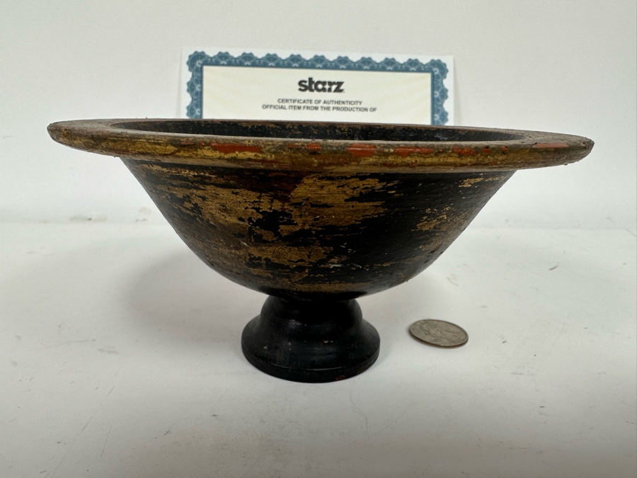 Movie Prop From Spartacus Plinth Bowl 6.5W X 3.25H [Photo 5]