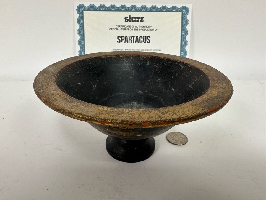Movie Prop From Spartacus Plinth Bowl 6.5W X 3.25H [Photo 2]