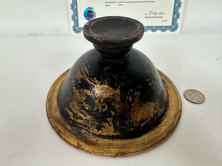 Movie Prop From Spartacus Plinth Bowl 6.5W X 3.25H [Photo 6]