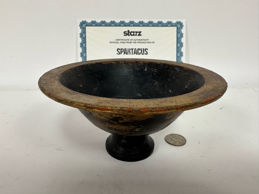 Movie Prop From Spartacus Plinth Bowl 6.5W X 3.25H [Photo 3]