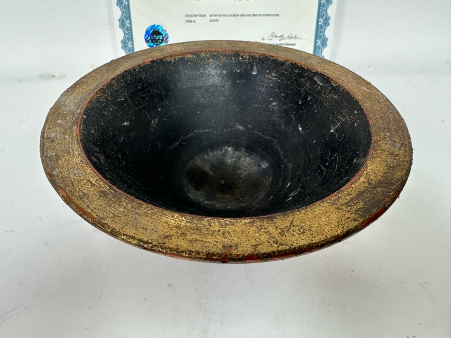 Movie Prop From Spartacus Plinth Bowl 6.5W X 3.25H [Photo 4]