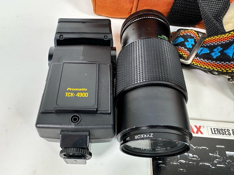 Pentax ME Super Film Camera With Three Lenses Including A Sigma Tele Lens And A Macro Lens With Camera Bag [Photo 17]