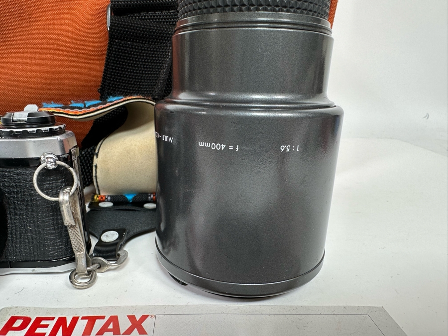 Pentax ME Super Film Camera With Three Lenses Including A Sigma Tele Lens And A Macro Lens With Camera Bag [Photo 9]