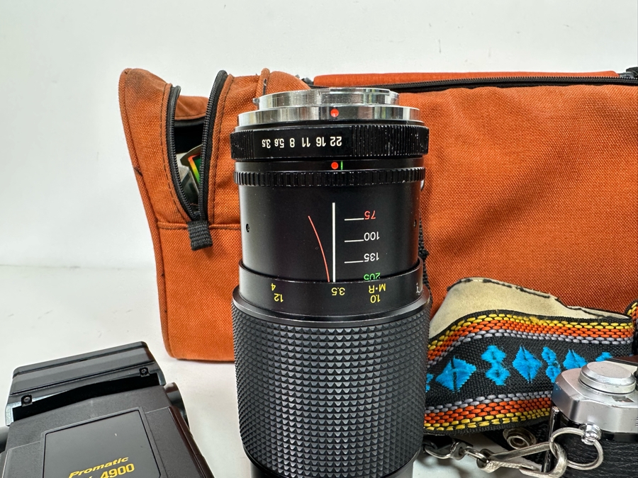 Pentax ME Super Film Camera With Three Lenses Including A Sigma Tele Lens And A Macro Lens With Camera Bag [Photo 14]