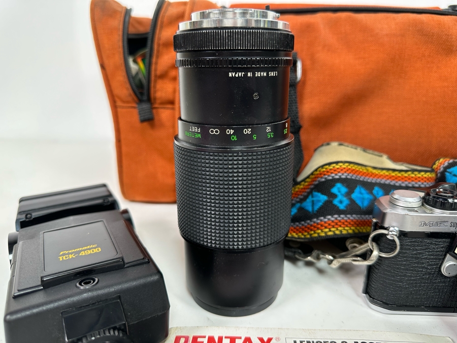 Pentax ME Super Film Camera With Three Lenses Including A Sigma Tele Lens And A Macro Lens With Camera Bag [Photo 12]