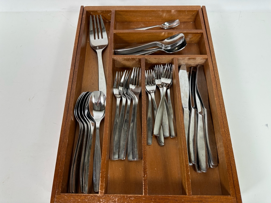 Gourmet Settings 18/10 Stainless Steel Flatware Set Service For Six