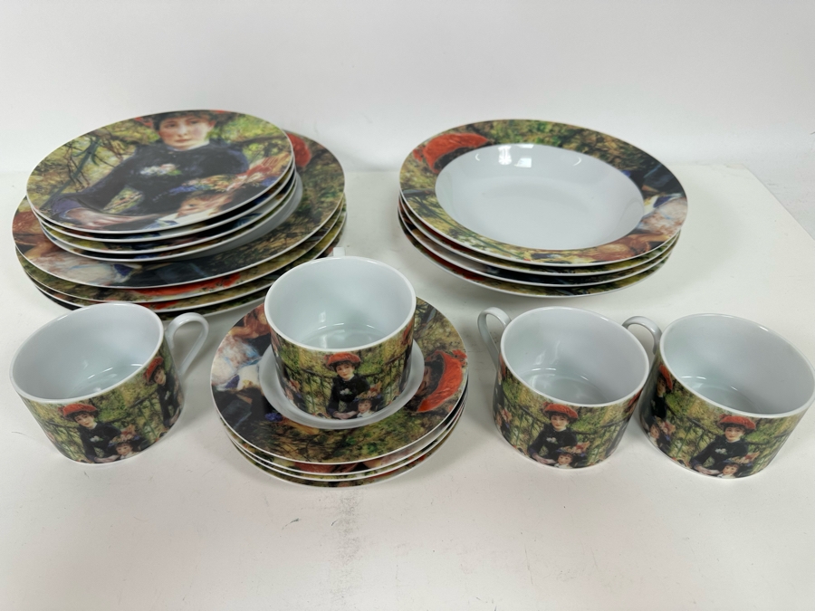 Pierre-Auguste Renoir Porcelain China Set By Sakura [Photo 2]
