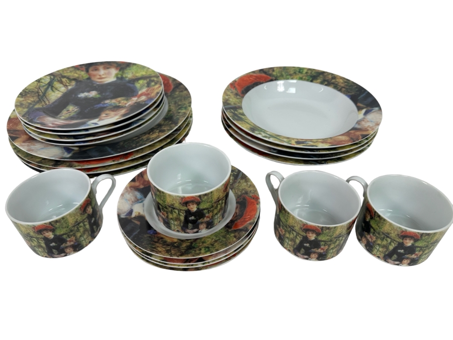 Pierre-Auguste Renoir Porcelain China Set By Sakura