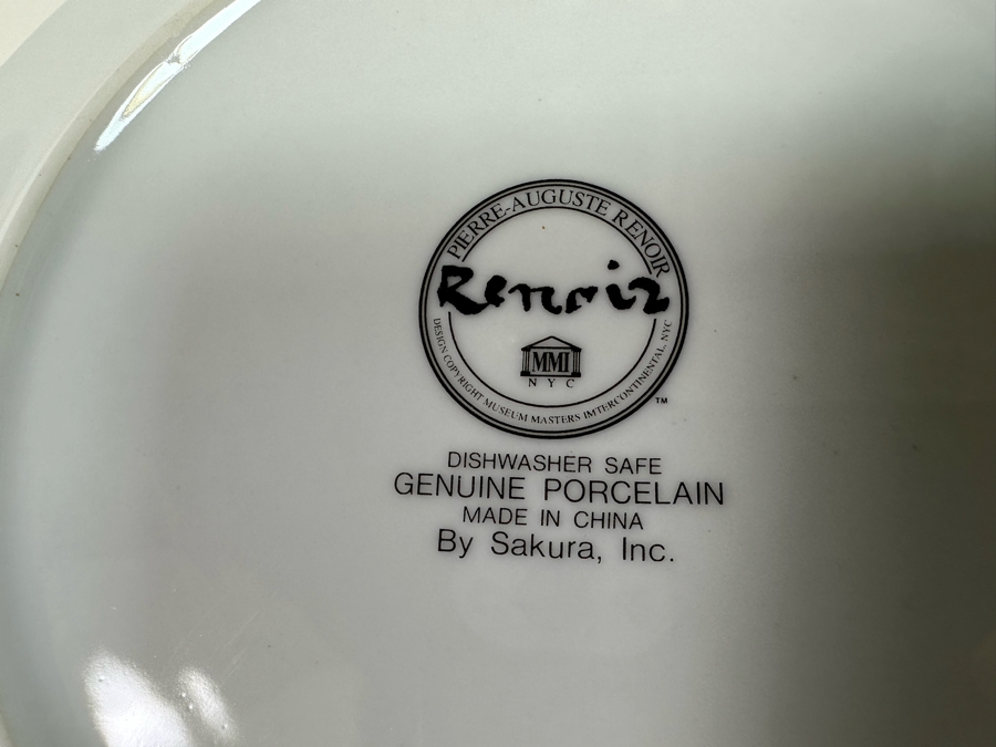 Pierre-Auguste Renoir Porcelain China Set By Sakura [Photo 8]