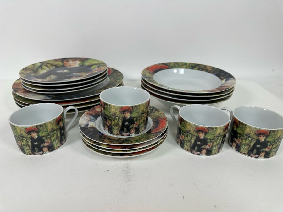 Pierre-Auguste Renoir Porcelain China Set By Sakura [Photo 3]