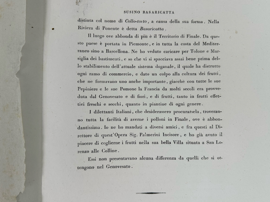 Giorgio Gallesio (1772-1839, Italian Botanist) Pomona Italiana, Ossia Trattato Degli Alberi Fruttiferi (Treatise On Fruit Trees) Original Antique Hand-Colored Engraving From Folio Incl Text Describing Fruit Framed 13.5 X 19 RARE $600+ [Photo 18]
