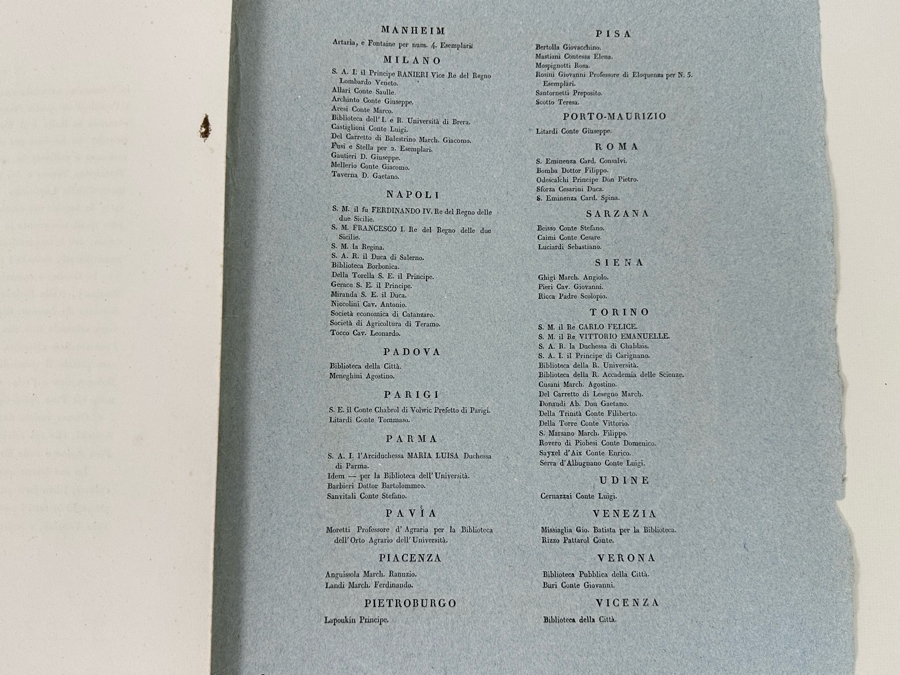 Giorgio Gallesio (1772-1839, Italian Botanist) Pomona Italiana, Ossia Trattato Degli Alberi Fruttiferi (Treatise On Fruit Trees) Original Antique Hand-Colored Engraving From Folio Incl Text Describing Fruit Framed 13.5 X 19 RARE $600+ [Photo 22]