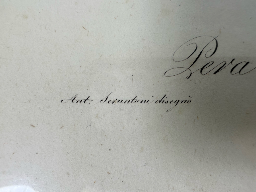 Giorgio Gallesio (1772-1839, Italian Botanist) Pomona Italiana, Ossia Trattato Degli Alberi Fruttiferi (Treatise On Fruit Trees) Original Antique Hand-Colored Engraving From Folio Incl Text Describing Fruit Framed 13.5 X 19 RARE $600+ [Photo 14]