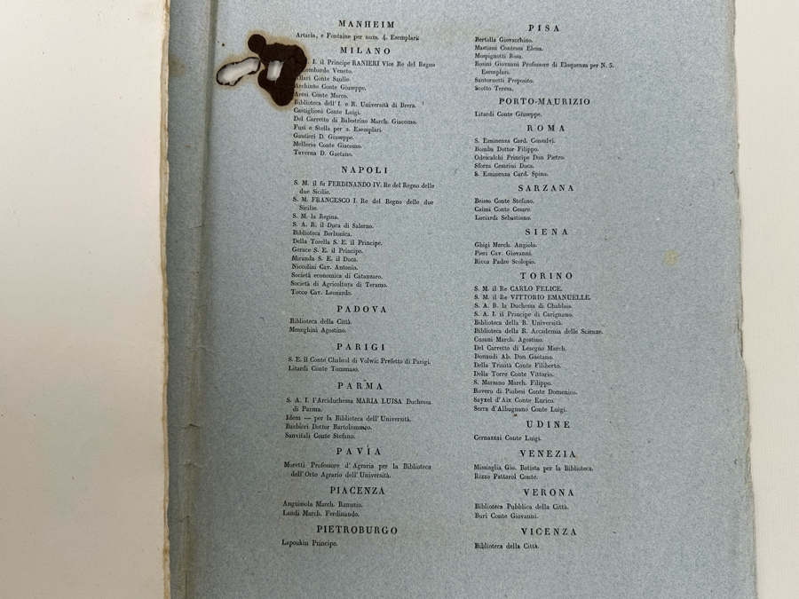 Giorgio Gallesio (1772-1839, Italian Botanist) Pomona Italiana, Ossia Trattato Degli Alberi Fruttiferi (Treatise On Fruit Trees) Original Antique Hand-Colored Engraving From Folio Incl Text Describing Fruit Framed 13.5 X 19 RARE $600+ [Photo 15]