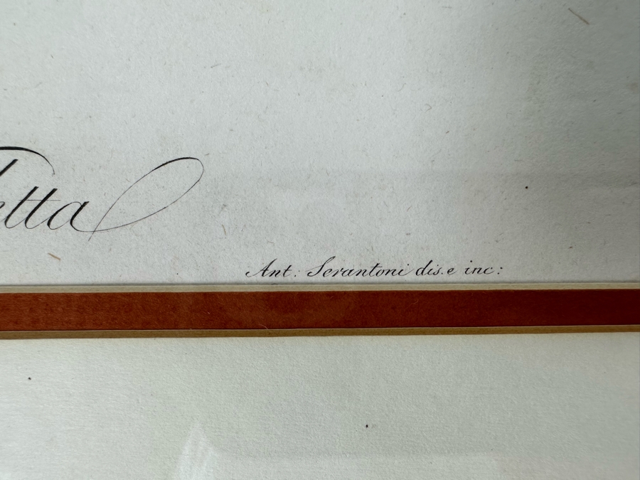 Giorgio Gallesio (1772-1839, Italian Botanist) Pomona Italiana, Ossia Trattato Degli Alberi Fruttiferi (Treatise On Fruit Trees) Original Antique Hand-Colored Engraving From Folio Incl Text Describing Fruit Framed 19 X 20 RARE $600+ [Photo 9]