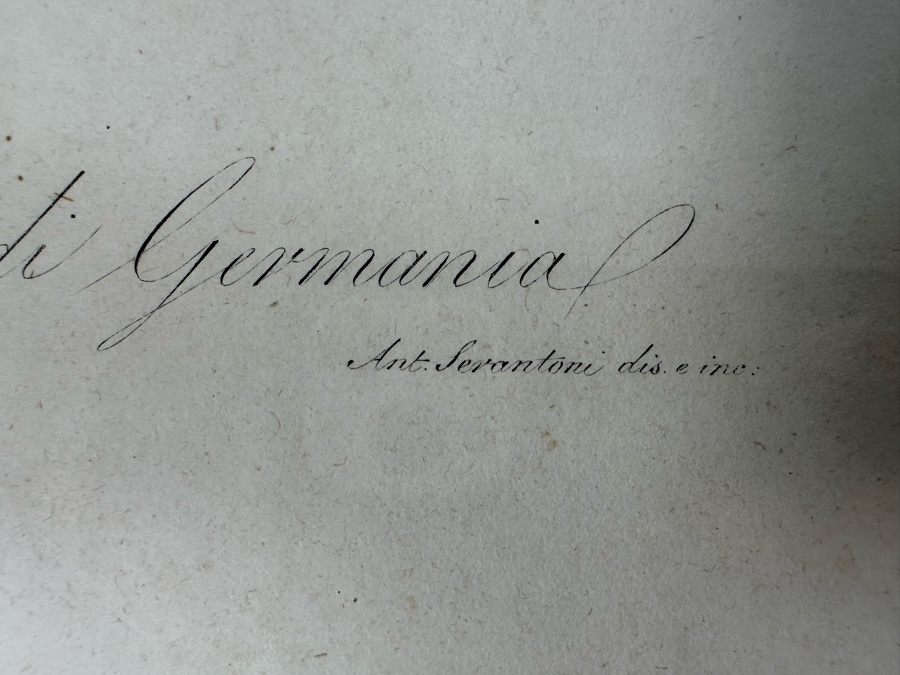 Giorgio Gallesio (1772-1839, Italian Botanist) Pomona Italiana, Ossia Trattato Degli Alberi Fruttiferi (Treatise On Fruit Trees) Original Antique Hand-Colored Engraving From Folio Framed 13.5 X 19 RARE $600+ [Photo 10]