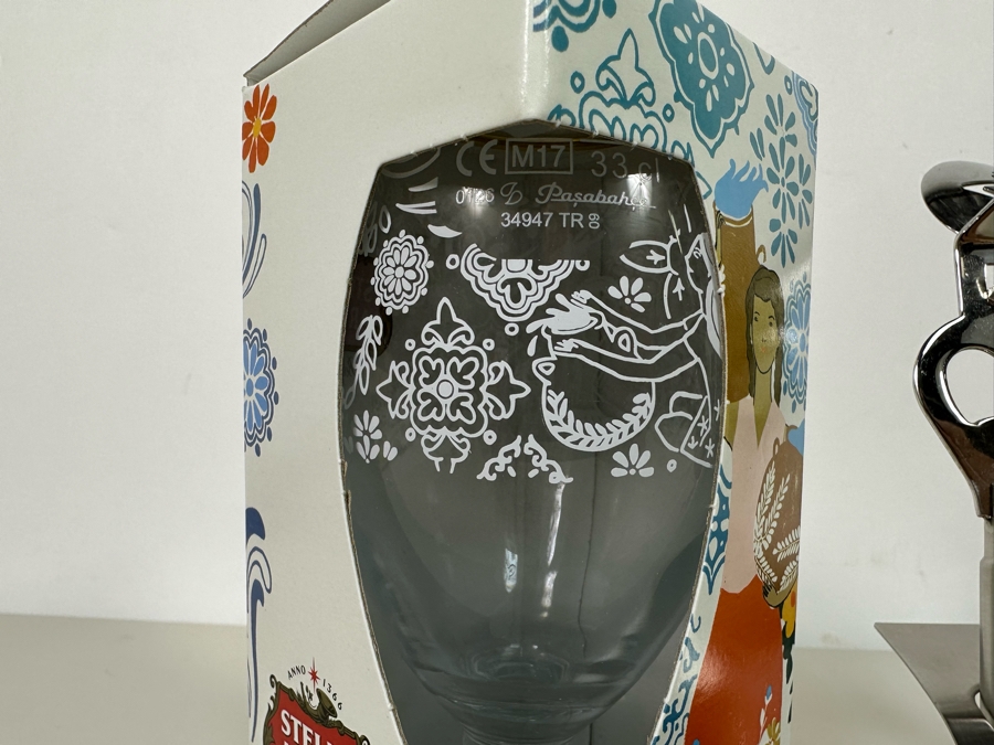 Modernist Design Barware Plus Pair Of New Stella Artois Footed Glasses [Photo 14]