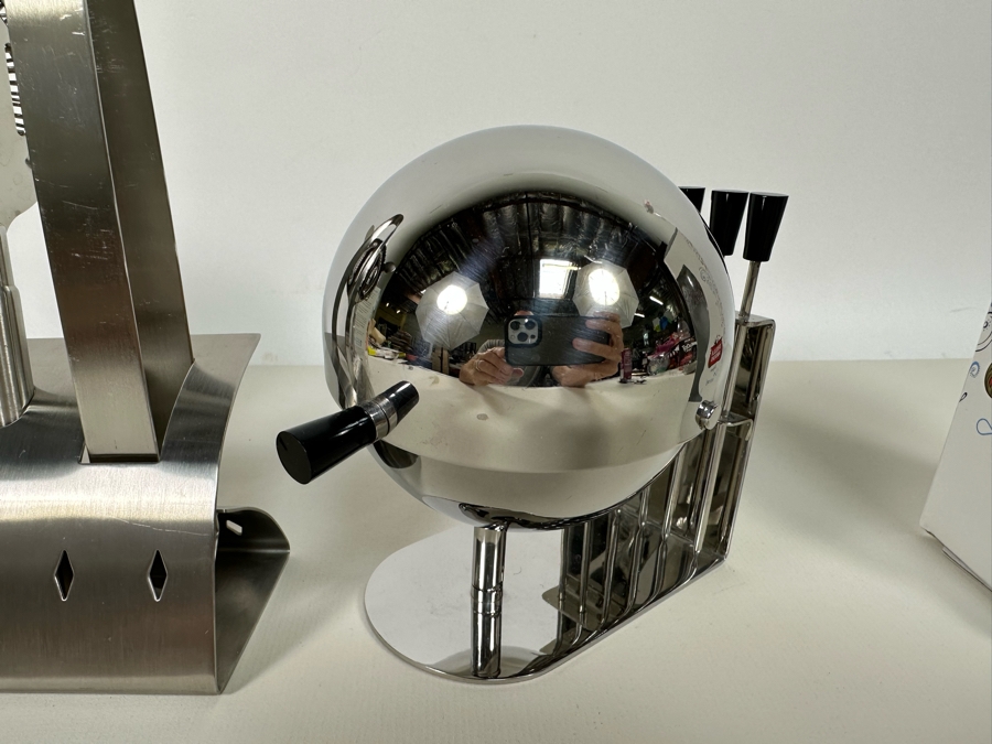 Modernist Design Barware Plus Pair Of New Stella Artois Footed Glasses [Photo 17]