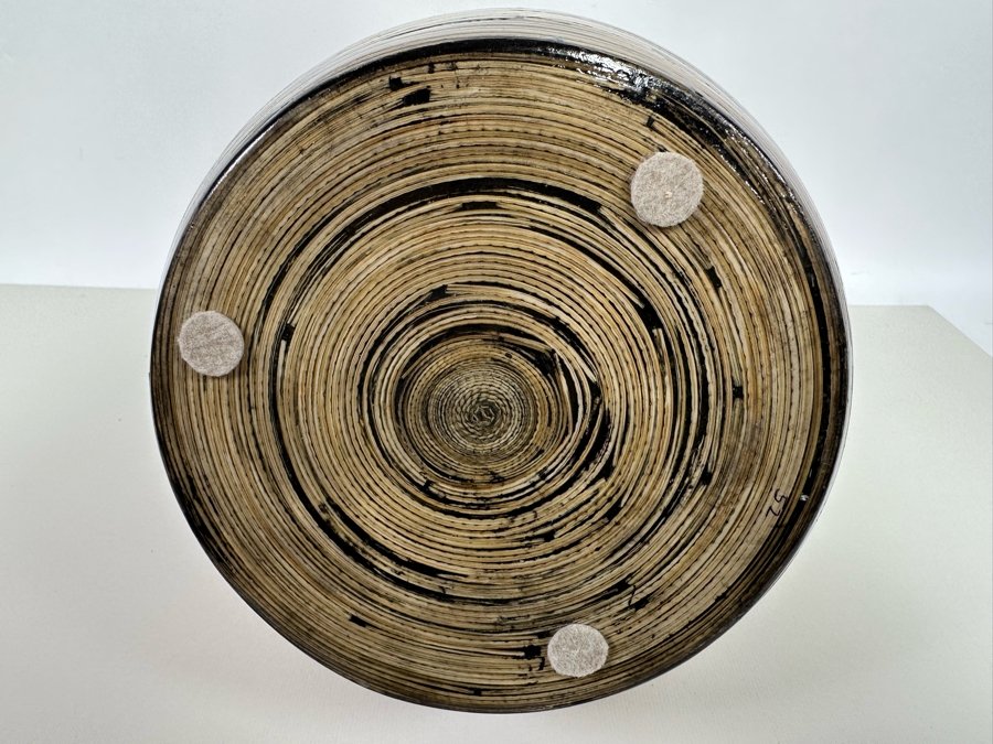 Large Inlaid Bamboo Vase 19H [Photo 6]