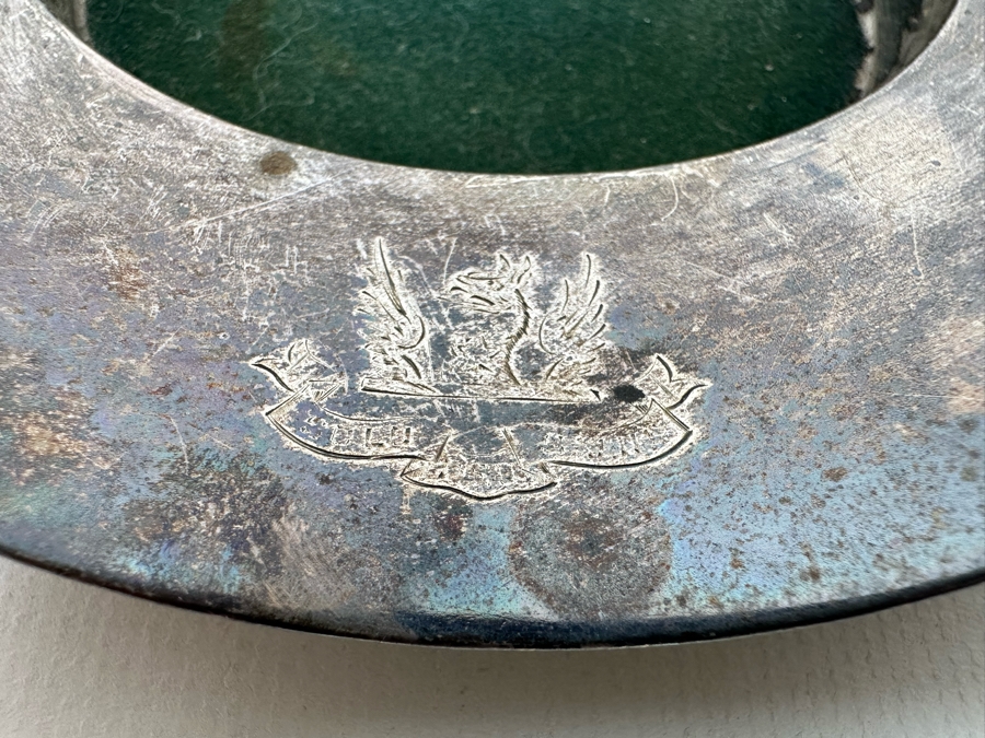 Antique English Hallmarked Sterling Silver Wine Bottle Coaster 7.5W 213.6g [Photo 7]