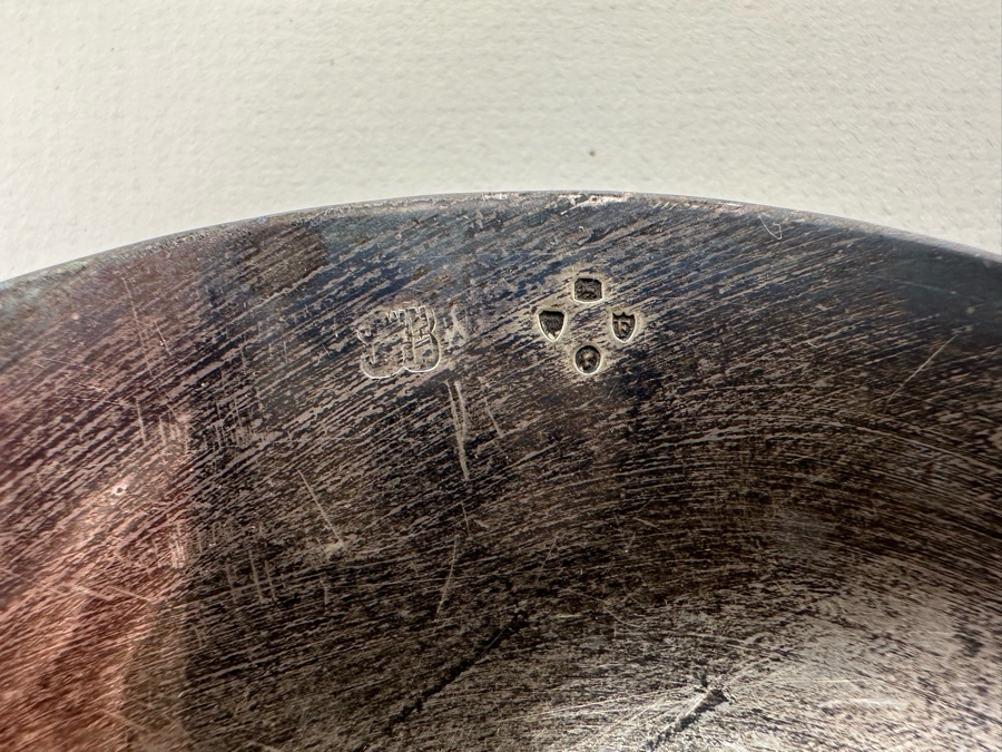 Antique English Hallmarked Sterling Silver Wine Bottle Coaster 7.5W 213.6g [Photo 11]