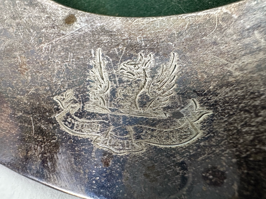 Antique English Hallmarked Sterling Silver Wine Bottle Coaster 7.5W 213.6g [Photo 10]