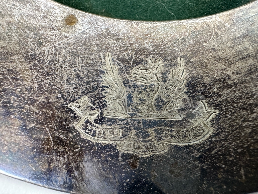 Antique English Hallmarked Sterling Silver Wine Bottle Coaster 7.5W 213.6g [Photo 9]