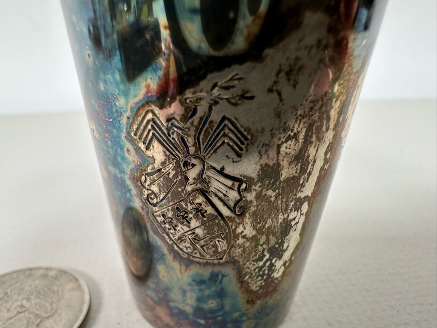 835 Silver Hallmarked Shot Glass 28.9g [Photo 4]