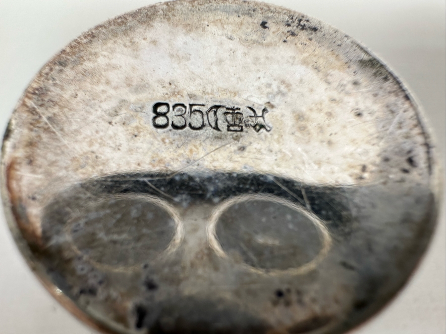 835 Silver Hallmarked Shot Glass 28.9g [Photo 12]