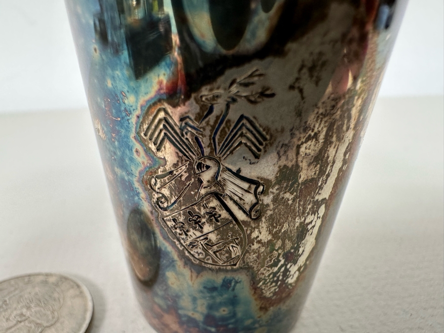 835 Silver Hallmarked Shot Glass 28.9g [Photo 5]