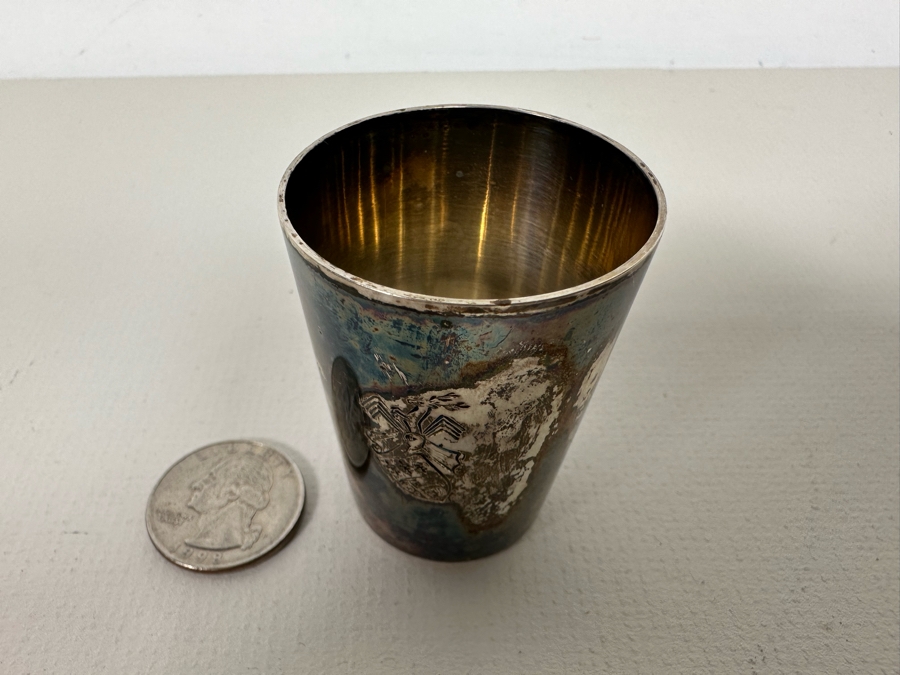 835 Silver Hallmarked Shot Glass 28.9g [Photo 7]