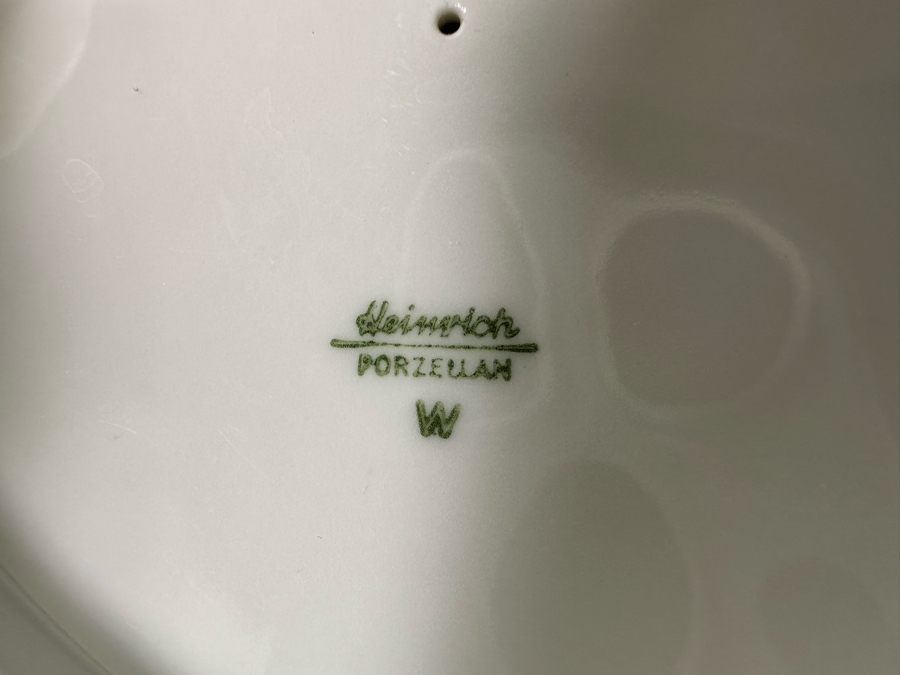 Heinrich Silverplate Over Porcelain Teapot 10W X 4.5H With Sugar And Creamer [Photo 9]