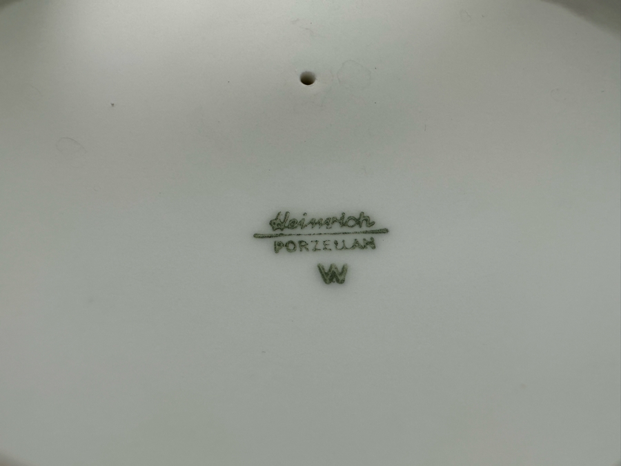 Heinrich Silverplate Over Porcelain Teapot 10W X 4.5H With Sugar And Creamer [Photo 8]