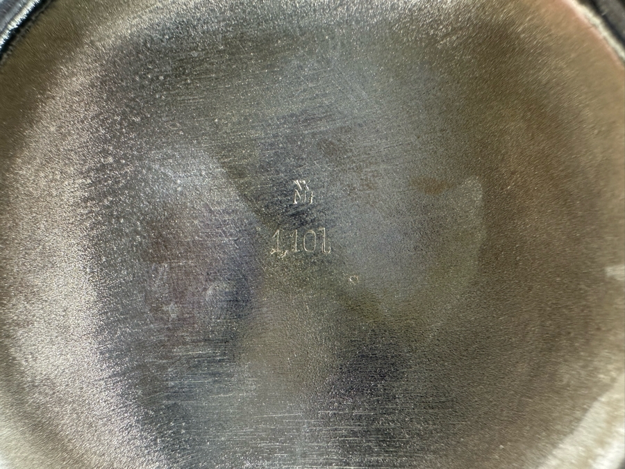 Heinrich Silverplate Over Porcelain Teapot 10W X 4.5H With Sugar And Creamer [Photo 11]