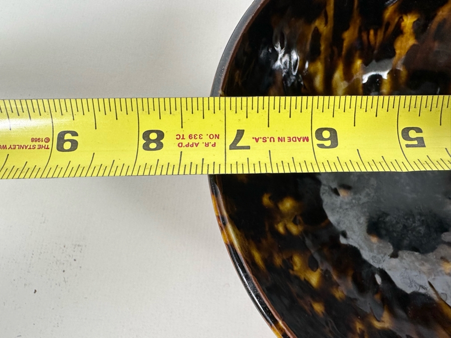 Pair Of Gump's Glazed Pottery Bowls 7W And Set Of Four Glazed Serving Trays 11 X 8  [Photo 10]