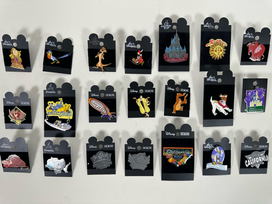 21 Vintage Disney Trading Pins New On Cards [Photo 2]