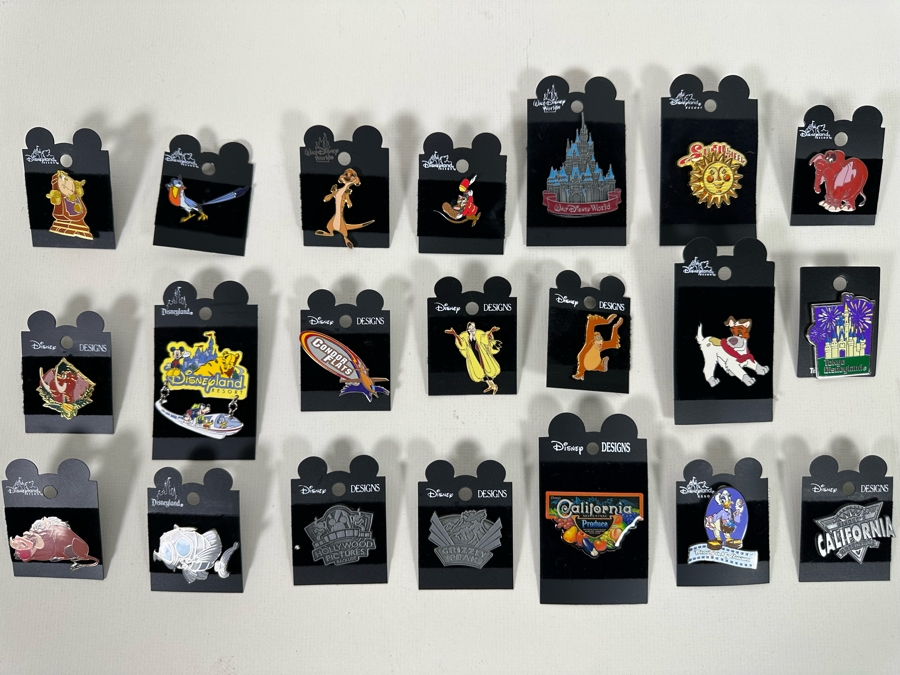 21 Vintage Disney Trading Pins New On Cards [Photo 3]