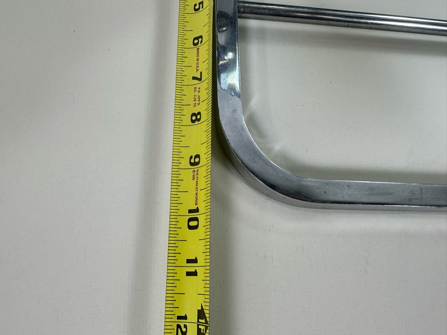 Vintage Art Deco Chrome Wall Coat Rack With Mirror 24W X 10D X 11.5H [Photo 11]