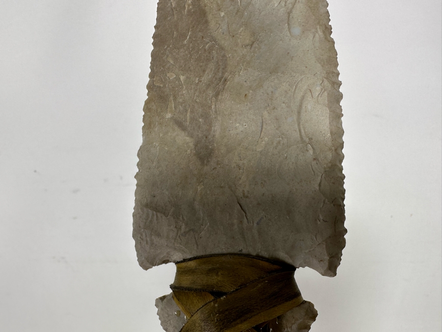 Vintage Native American Beaded Spear With Large Arrowhead 75L See Photos [Photo 13]