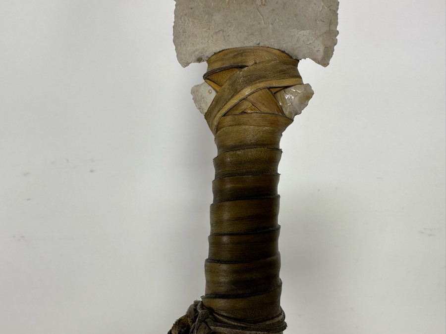 Vintage Native American Beaded Spear With Large Arrowhead 75L See Photos [Photo 10]