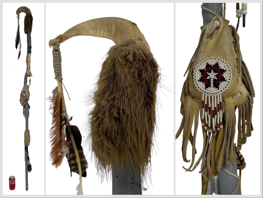 Vintage Native American Coup Stick - See Photos For Details 72'L [Photo 1]