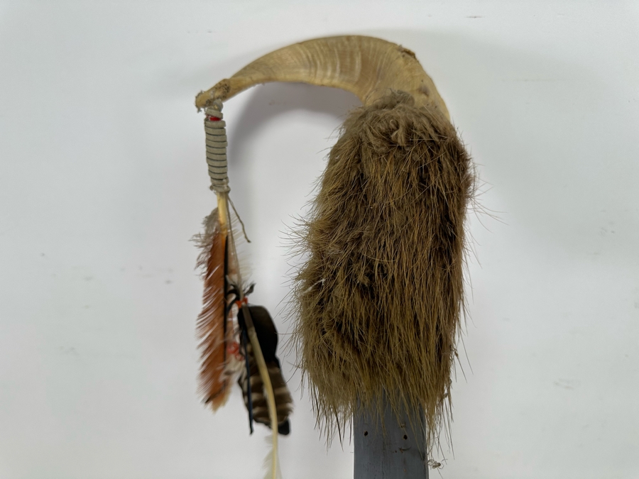 Vintage Native American Coup Stick - See Photos For Details 72'L [Photo 10]