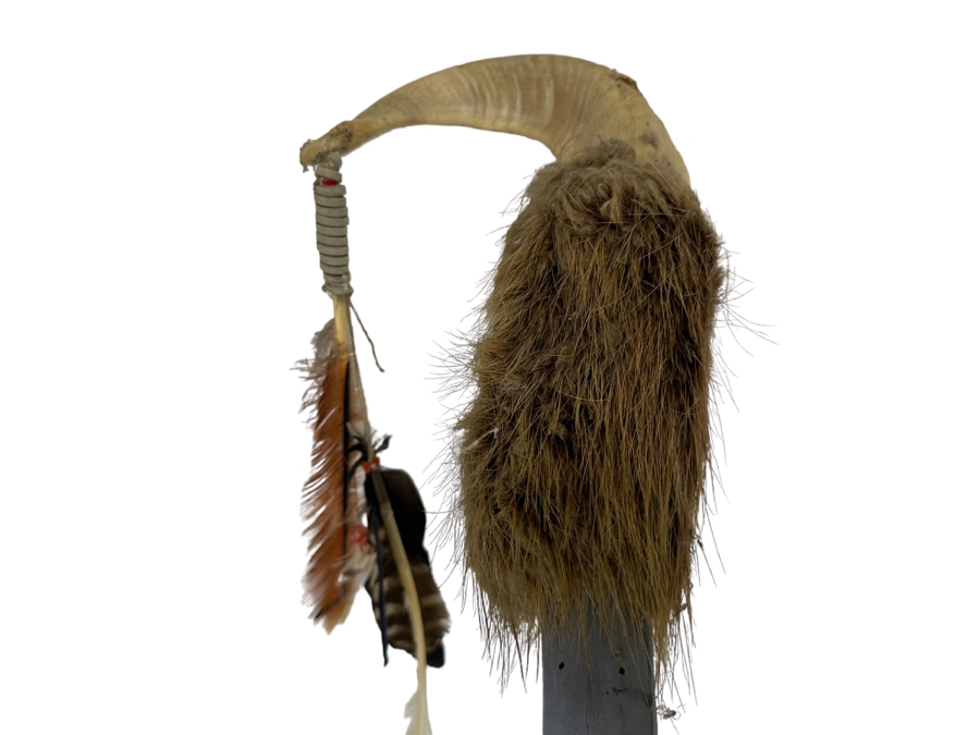 Vintage Native American Coup Stick - See Photos For Details 72'L [Photo 4]