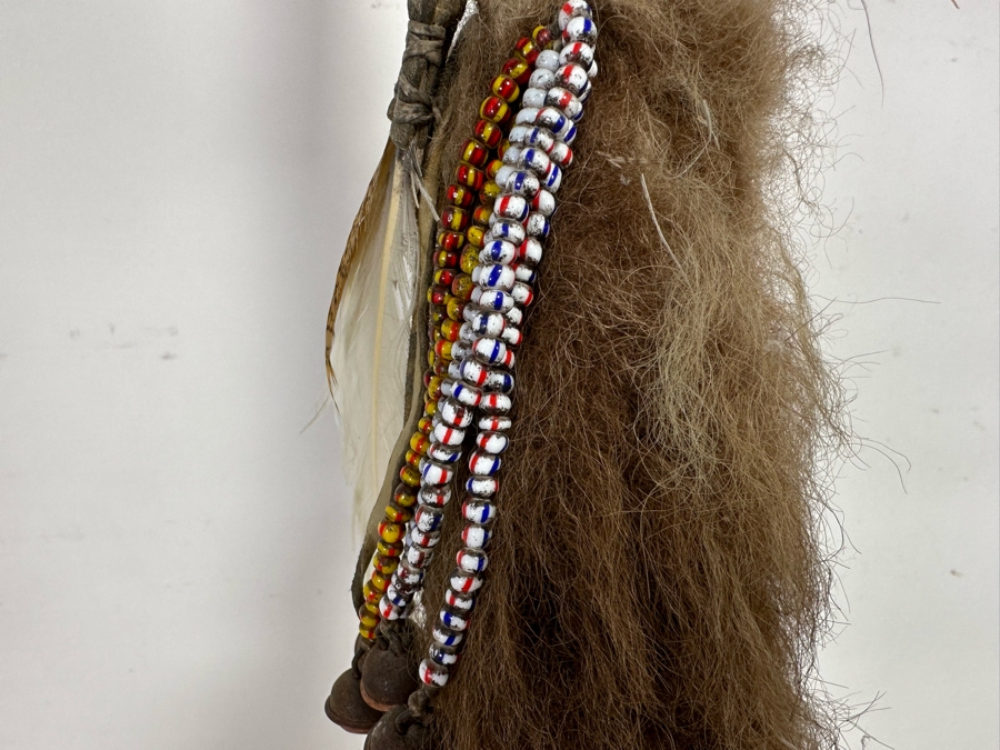 Vintage Native American Beaded Coup Stick See Photos For Details 80l