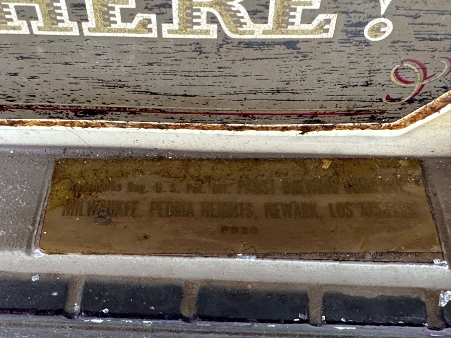 Vintage Mid-Century Pabst Blue Ribbon Beer Back Bar Barbershop Quartet Statue Right Pole Has Been Replaced With Plastic Pole 11.5W X 3.5D X 9H [Photo 8]