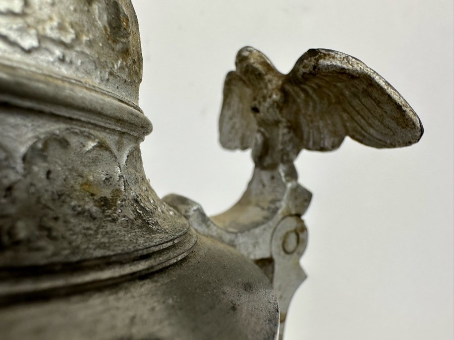 Antique 1899-1901 Regimental Beer Stein Of The Imperial German Army Infantry With Lithophane Bottom 10.5H - See Photos [Photo 29]