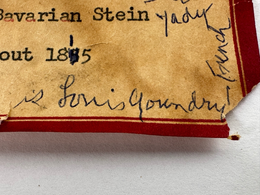 Impressive Tall Hand Painted Antique 1815 Royal Bavarian Beer Stein Nurnberg 16H [Photo 36]